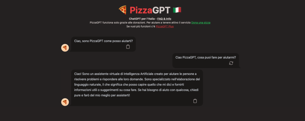 Pizza GPT Sito Ufficiale